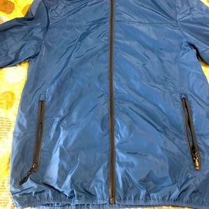 G H Bass Water Resistant Blue Nylon Jacket Size Medium